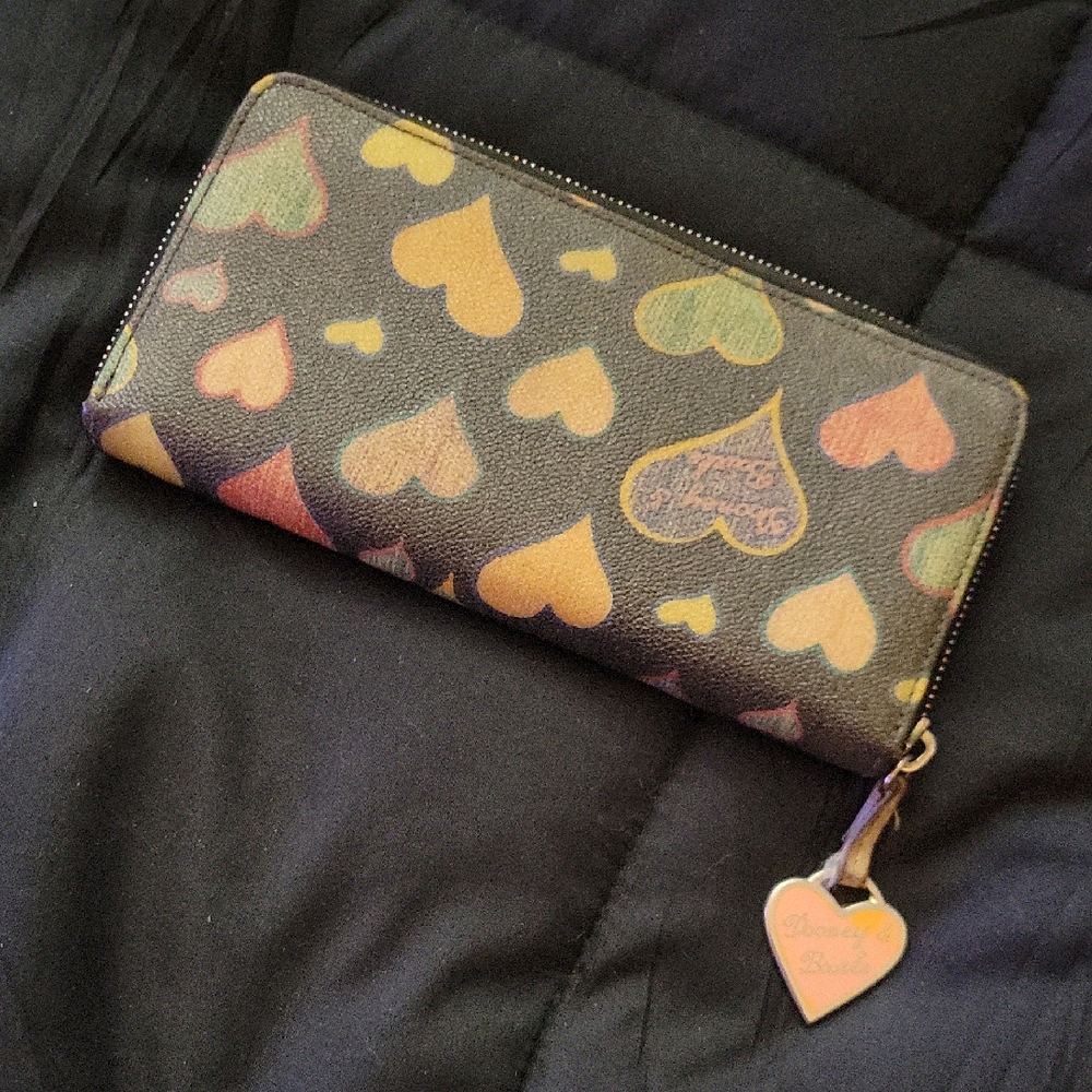 Dooney & Bourke Multicolor Heart Wallet